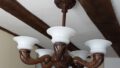 handgeschnitzte Lampe