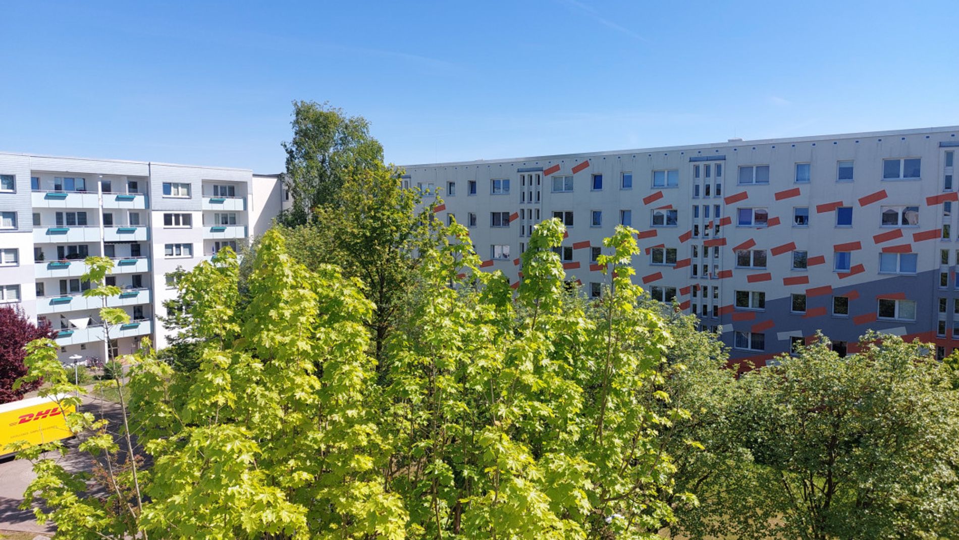 Blick vom Balkon