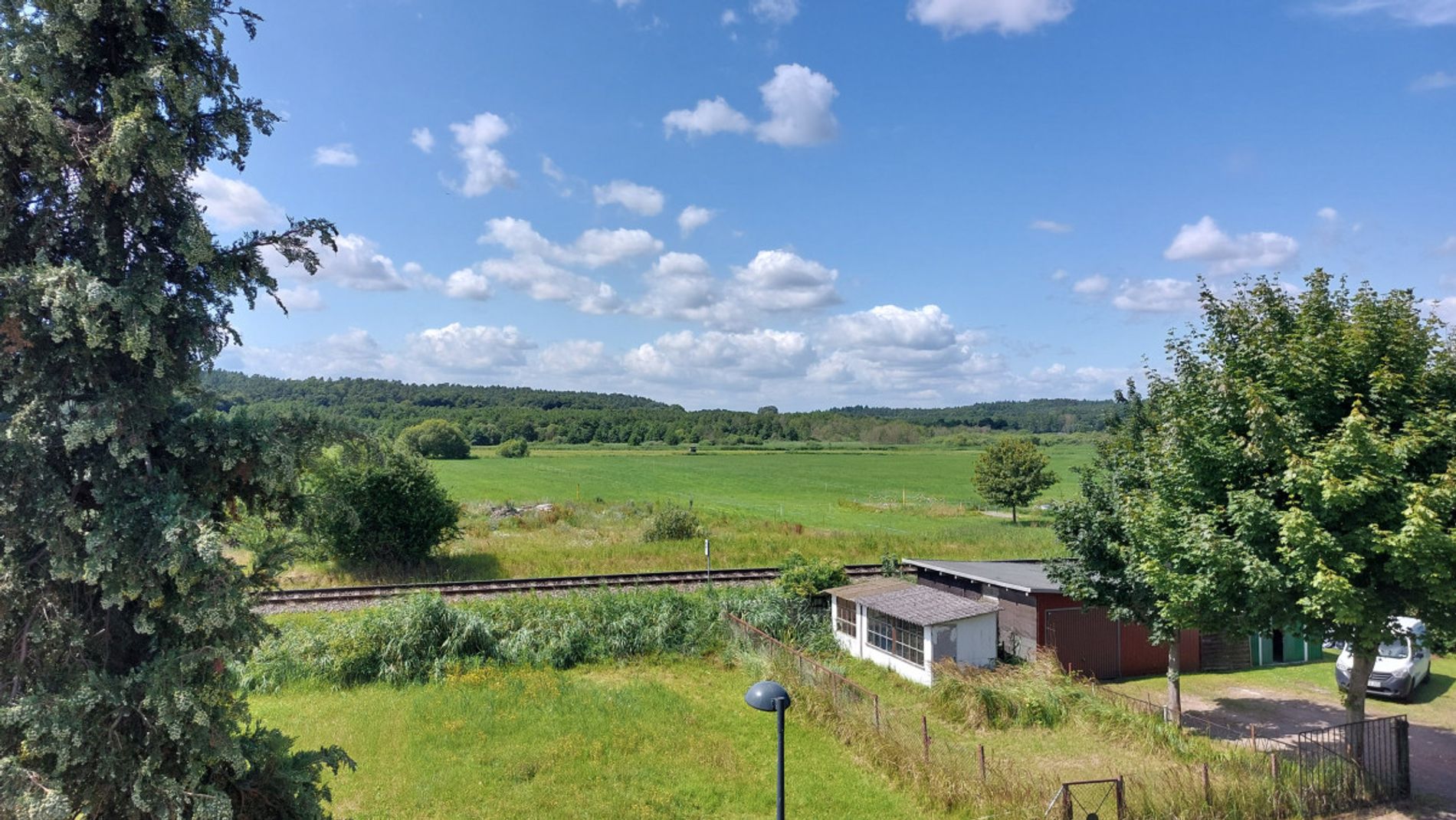 Blick vom Balkon