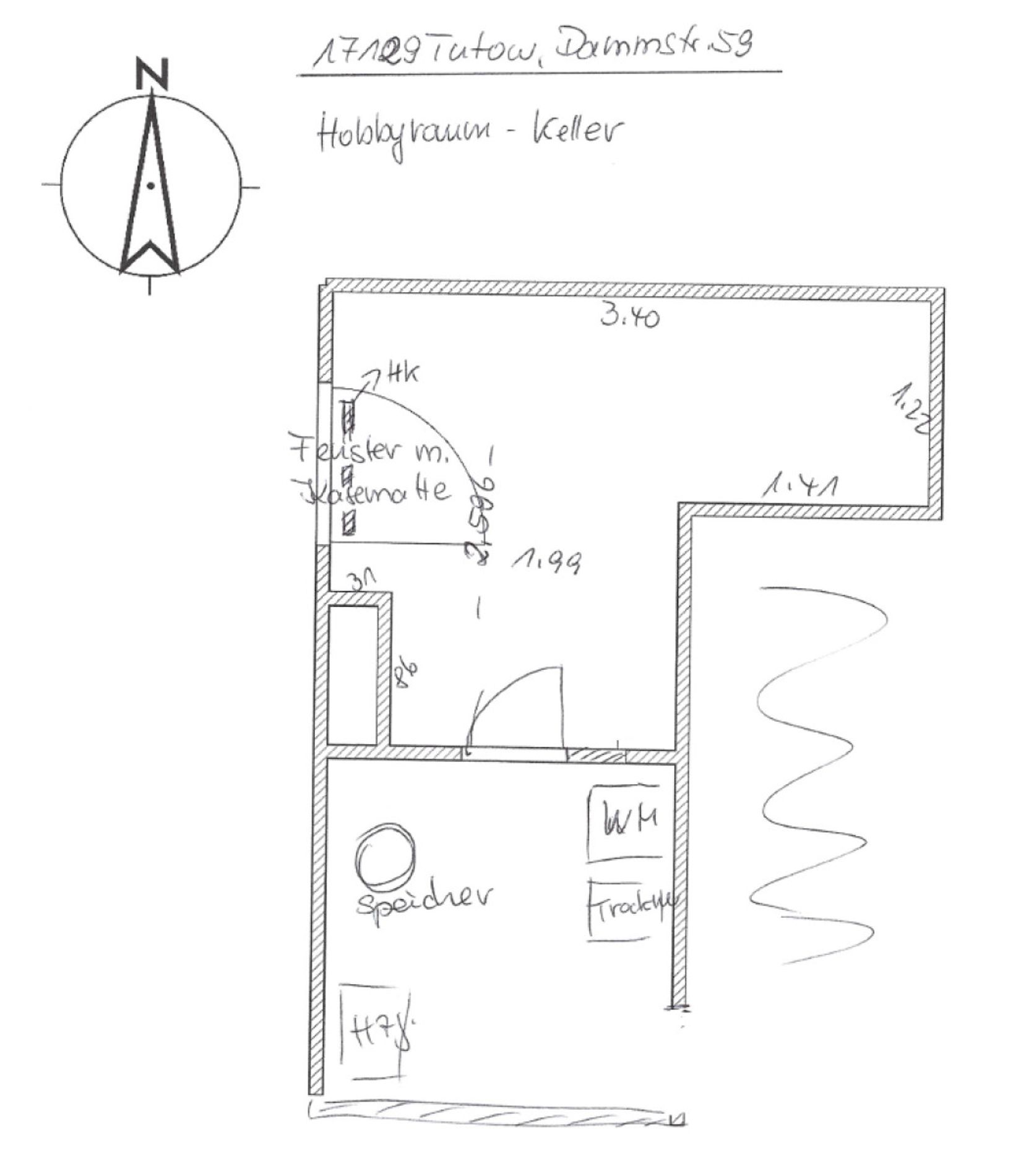 Grundriss Keller