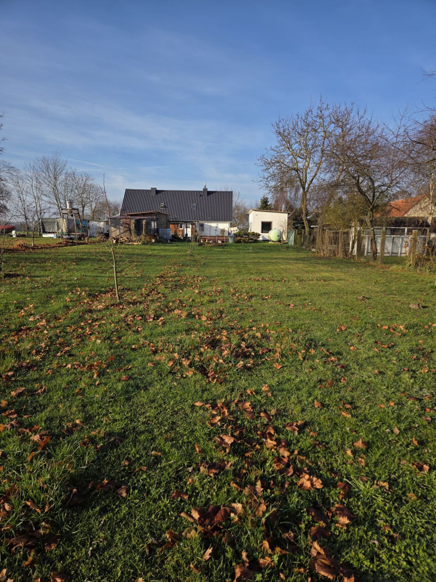 Sicht vom hinteren Grundstück