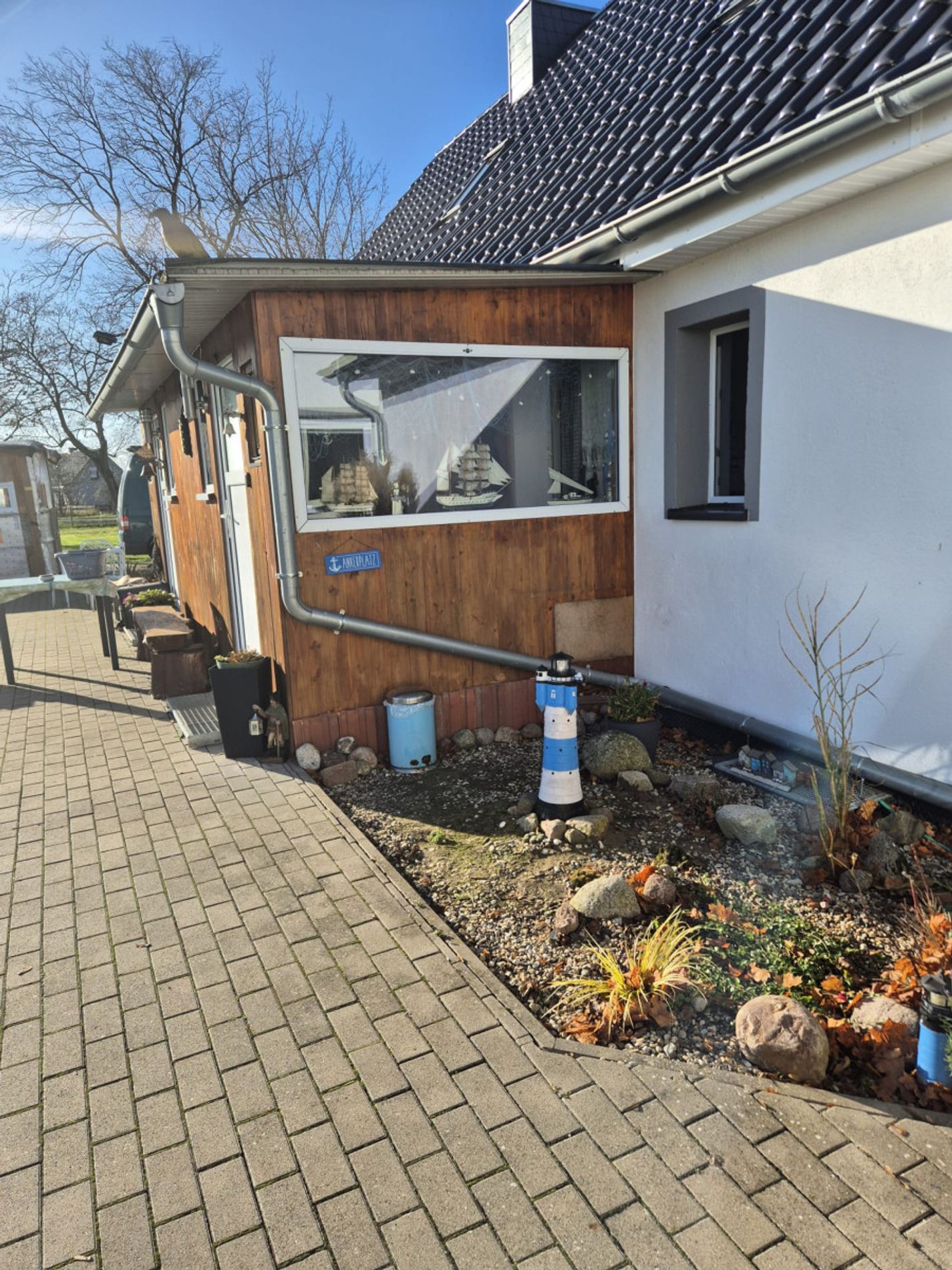 hintere Ansicht mit Vorbau